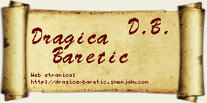Dragica Baretić vizit kartica